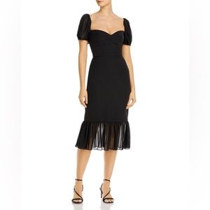 Aidan Mattox Womens Knee Length Midi Dress